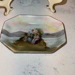 Antique Royal Bayreuth Bavaria Blue Mark Candy Dish